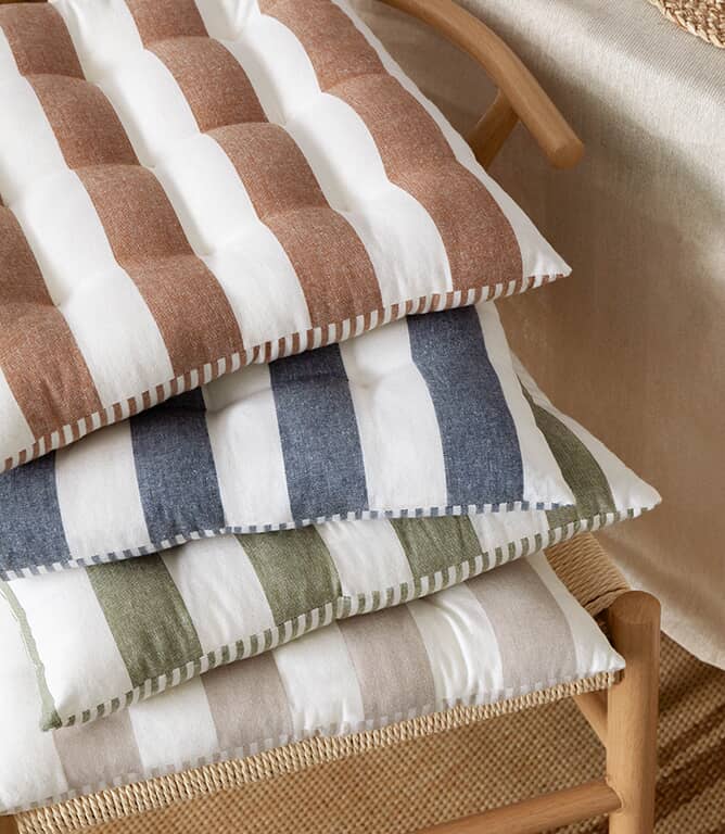 Hayle 2 Pack Natural Seat Pad Cushion