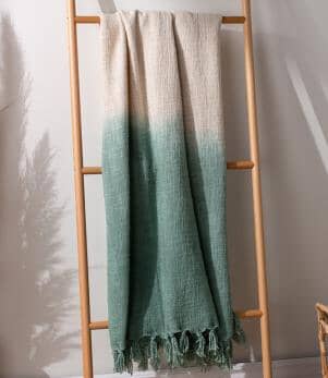 Mizu Dip Dye Fringed Eucalyptus