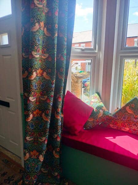 Strawberry Thief Window Makeover
