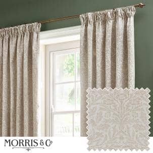William Morris Curtains / Acorn Ivory