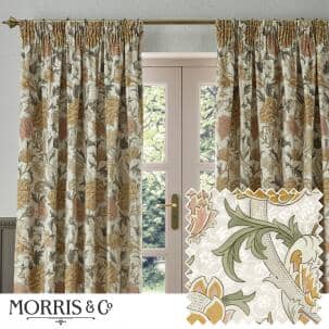 William Morris Curtains / Cray Stone / Clay