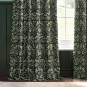 Strawberry Thief Jacquard Forest Green