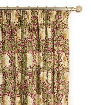 William Morris Curtains / Pimpernel  - Aubergine (Ex Display)