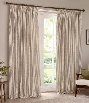 Hebden Pencil Pleat Natural