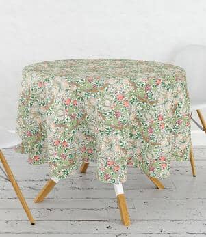 William Morris Tablecloths / Golden Lily Acrylic Circular