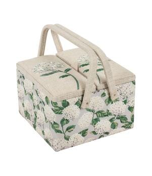 Hydrangea Twin Lid Sewing Box
