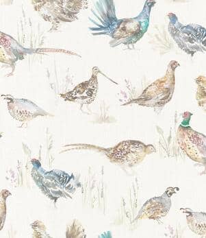 Voyage Maison Extra Wide Wallpaper / Gamebirds Cream Wallpaper