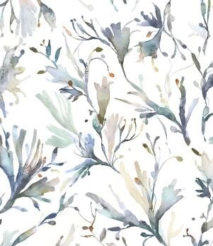 Seaweed Slate Wallpaper