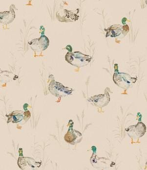 Paddling Ducks Cream Wallpaper