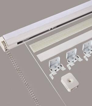 Roman Blind Accessories / Roman blind headrail complete kit 120cm