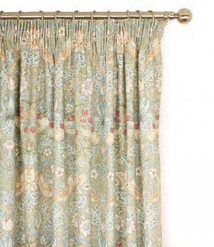 William Morris Curtains / Strawberry Thief - Slate