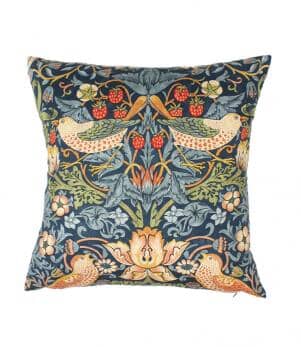 William Morris Cushions / Strawberry Thief Indigo