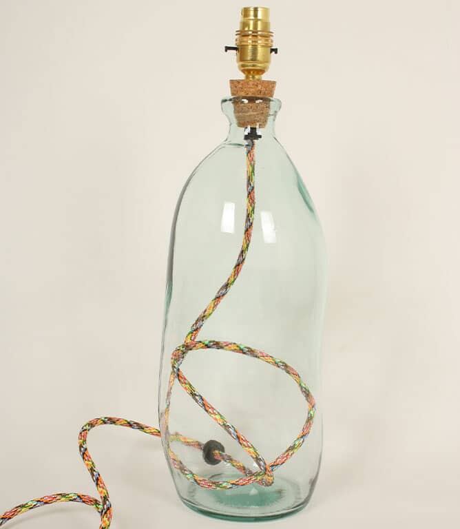 Hartland 41cm Recycled Glass Lamp Natural