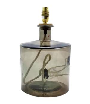 Brixham 32cm Recycled Lamp Smoke