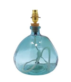 Braunton 29cm Recycled Glass Light Blue Cream Flex