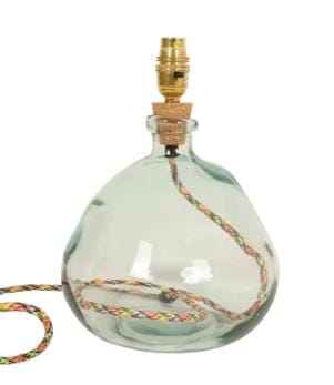 Braunton29cm Recycled Glass Lamp Natural MultiFlex