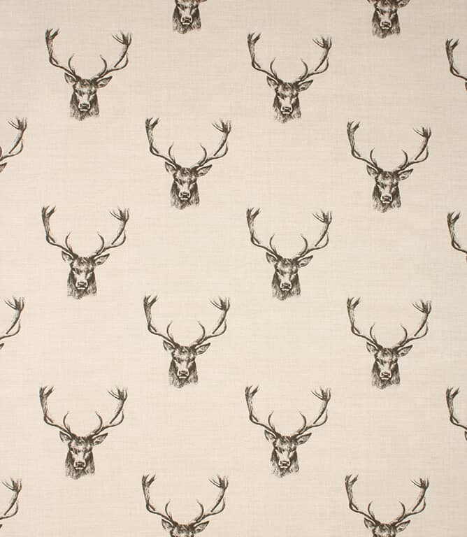 Stags Fabric / Charcoal Stags Fabric / Charcoal