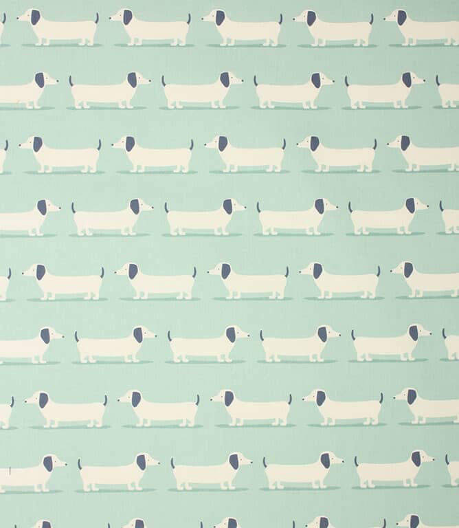 Hound Dog Fabric / Duck Egg Hound Dog Fabric / Duck Egg