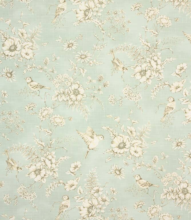Finch Toile Fabric / Eau de nil Finch Toile Fabric / Eau de nil