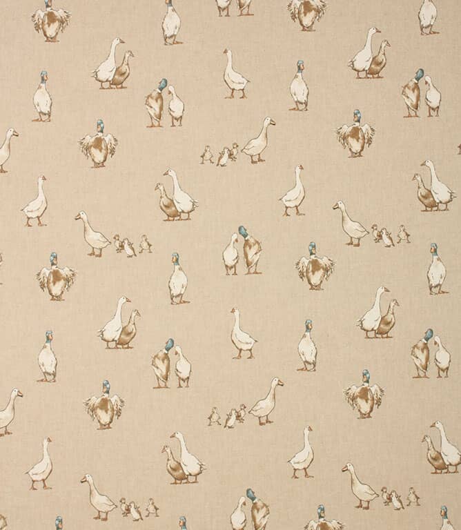 Farm Ducks Fabric / Linen Farm Ducks Fabric / Linen