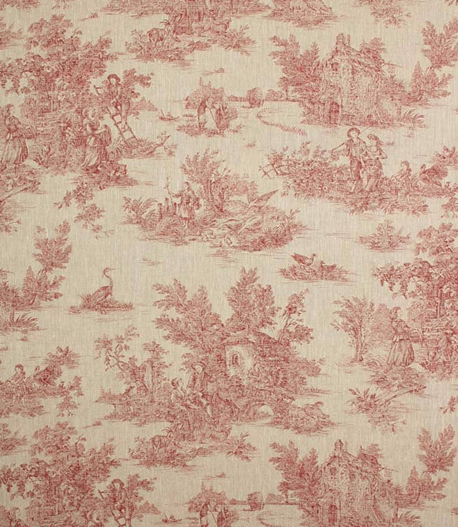Blenheim Linen Fabric / Red Blenheim Linen Fabric / Red