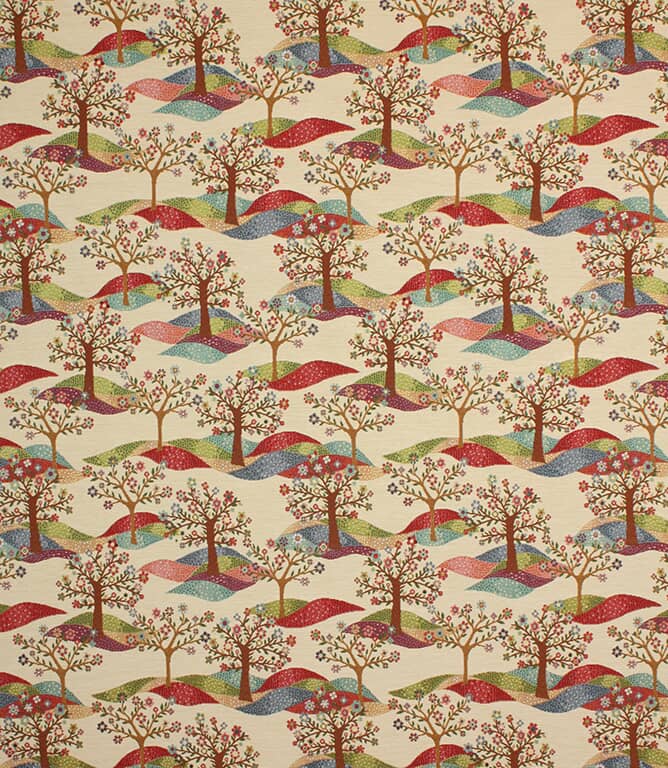 Tree Tapestry Fabric / Multi Tree Tapestry Fabric / Multi