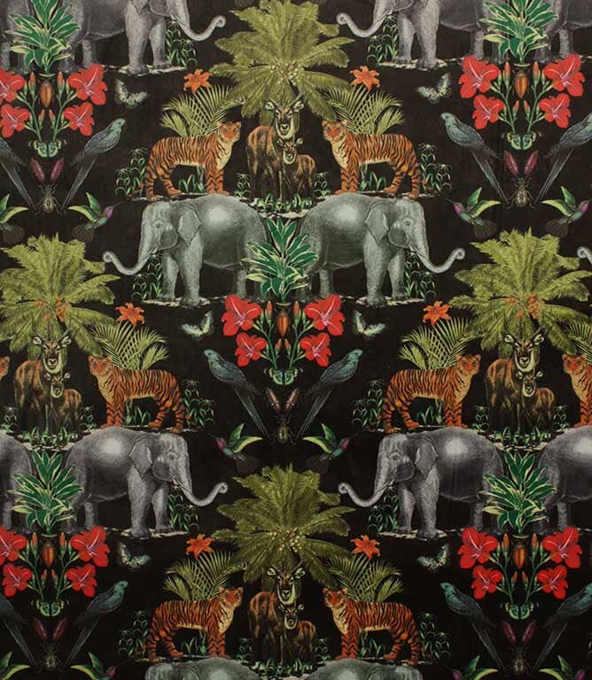 Wild India Fabric / Onyx Wild India Fabric / Onyx