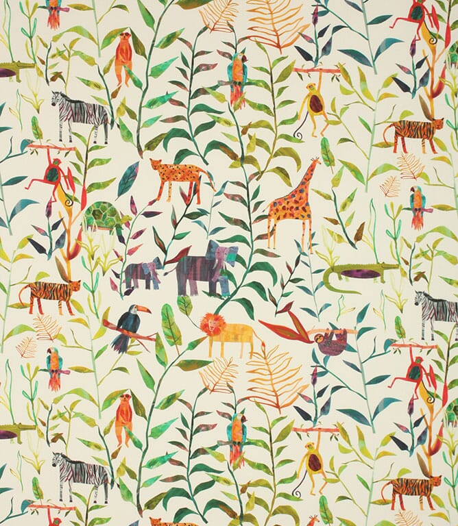 Prestigious Textiles Hide And Seek Fabric / Jungle