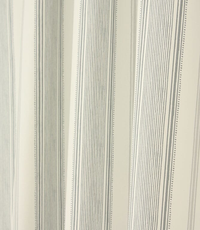 Laura Ashley Heacham Stripe Fabric / Silver