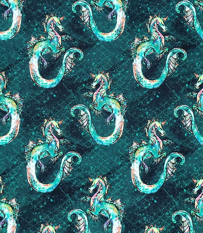 Sea Dragons Fabric / Multi