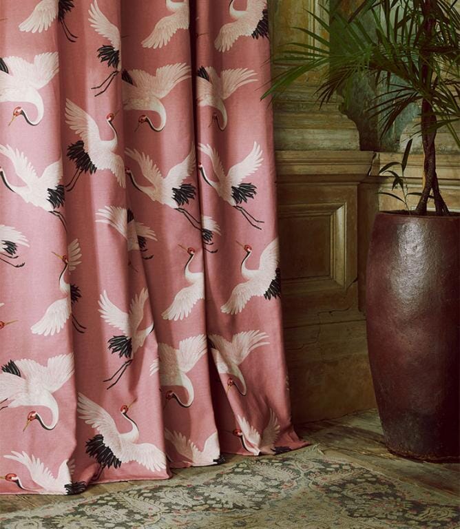 Paloma Home Oriental Birds Fabric / Blossom