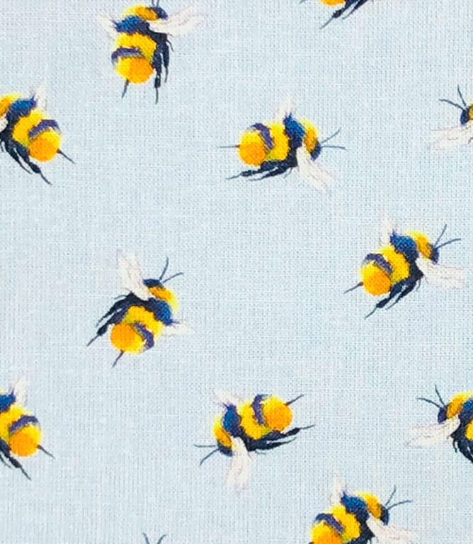 Bumblebee Fabric / Light Blue