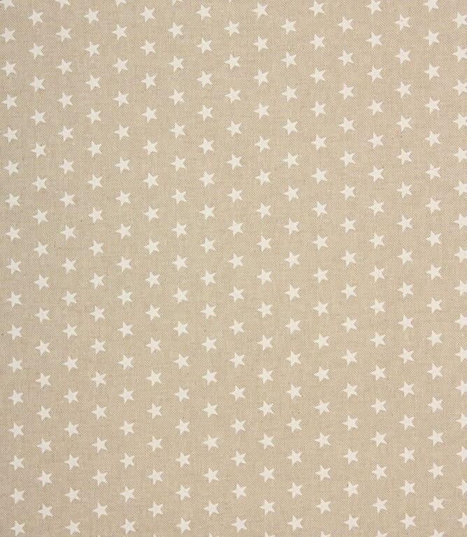 Stars Fabric / White