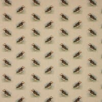 Skellig Puffins Fabric / Natural
