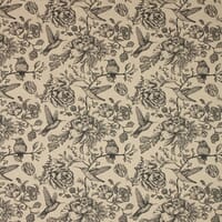 Wild Hummingbirds Fabric / Black Wild Hummingbirds Fabric / Black