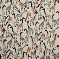 Cheeky Giraffe Velvet Fabric / Stone Cheeky Giraffe Velvet Fabric / Stone