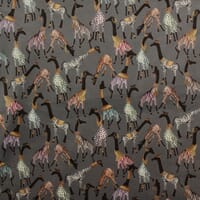 Cheeky Giraffe Velvet Fabric / Slate Cheeky Giraffe Velvet Fabric / Slate