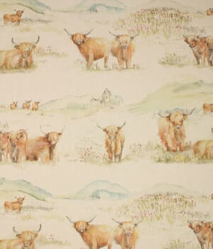 Highland Cattle Fabric