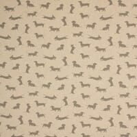 Sausage Dog Fabric / Grey Sausage Dog Fabric / Grey