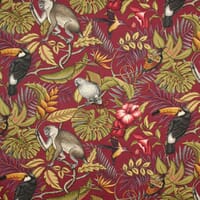 Rainforest Fabric / Cranberry Rainforest Fabric / Cranberry