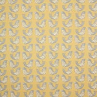 Scandi Birds  Fabric / Mustard