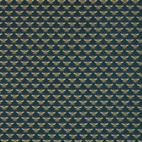 Vespa Bees Fabric / Gold / Peacock Vespa Bees Fabric / Gold / Peacock