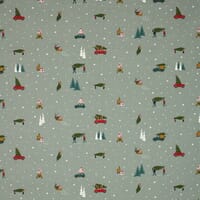 Sophie Allport Home for Christmas Fabric / Grey Sophie Allport Home for Christmas Fabric / Grey