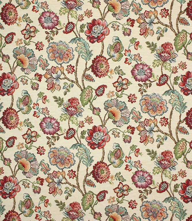 Norfolk Tapestry Fabric / Red