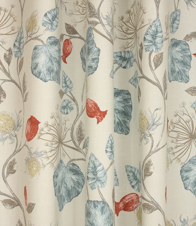 Parchment Fabric / Wedgewood