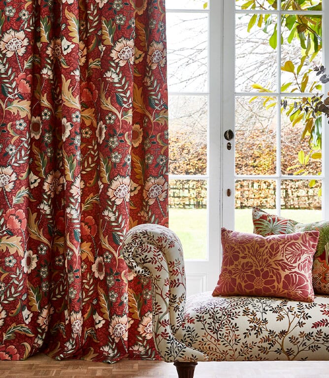 Prestigious Textiles Folklore Fabric / Peacock
