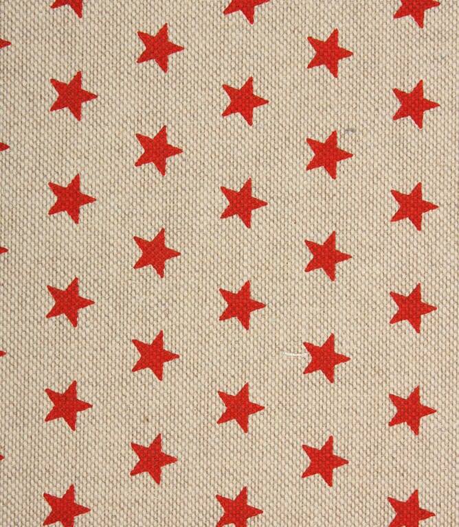 Stars Fabric / Red