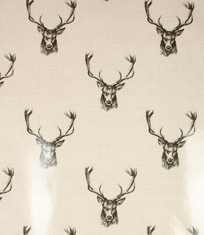 Stags PVC Fabric / Charcoal