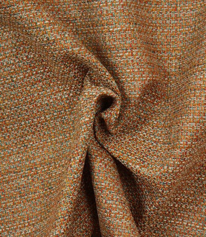 Totnes FR Fabric / Orange / Teal