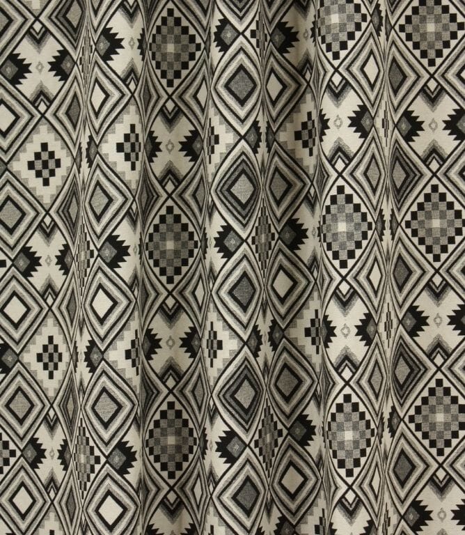 JF Aztec Greyscale Fabric / Noir
